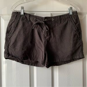 Gap dark brown linen shorts size 8